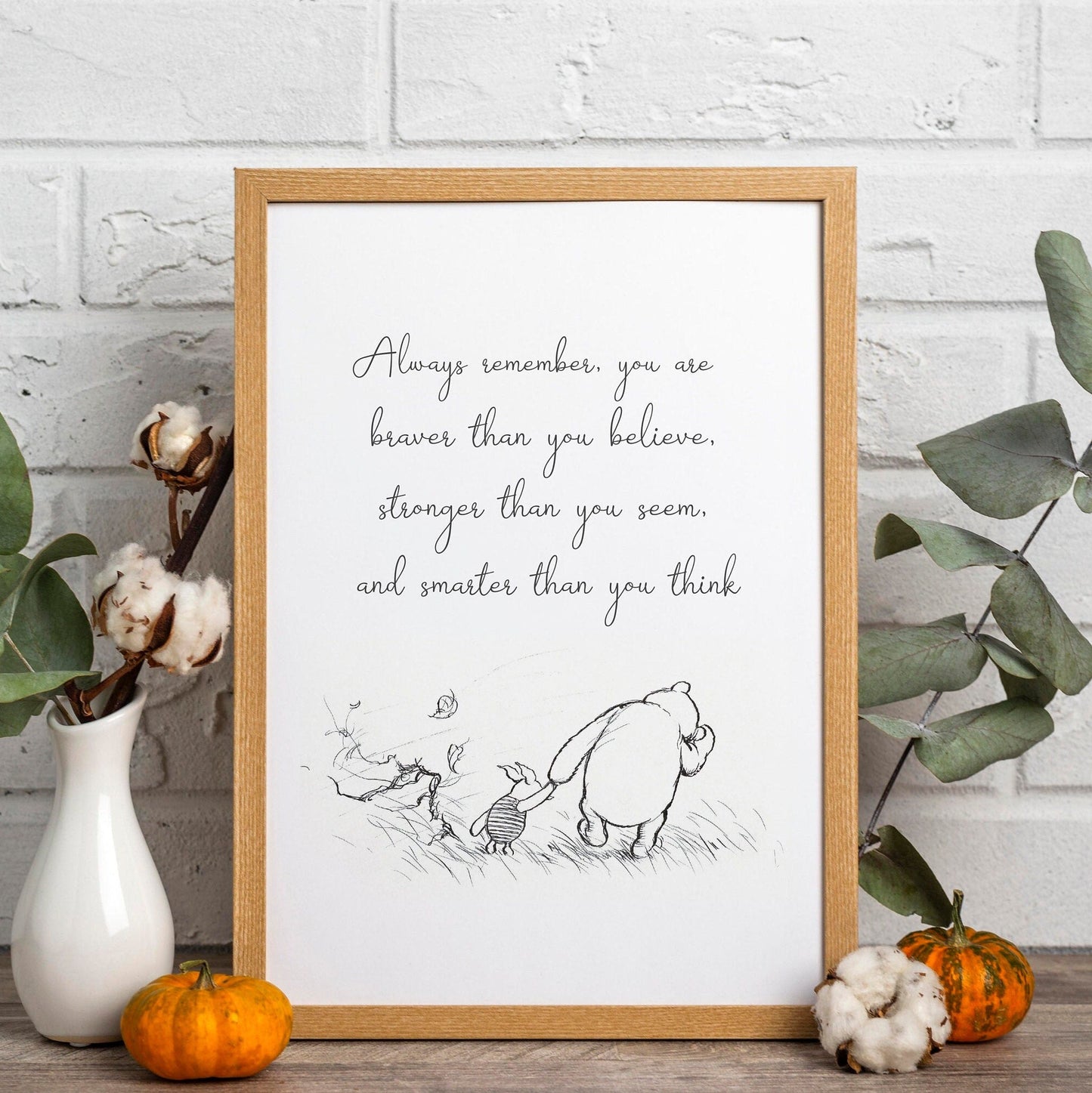 WINNIE THE POOH - Set Of 3 Inspirational Quote Prints - Pathos Studio - Art Print Sets