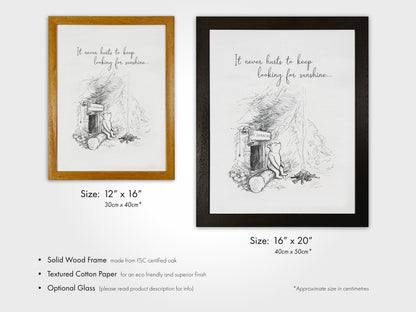 WINNIE THE POOH - Set Of 3 Inspirational Quote Prints - Pathos Studio - Art Print Sets