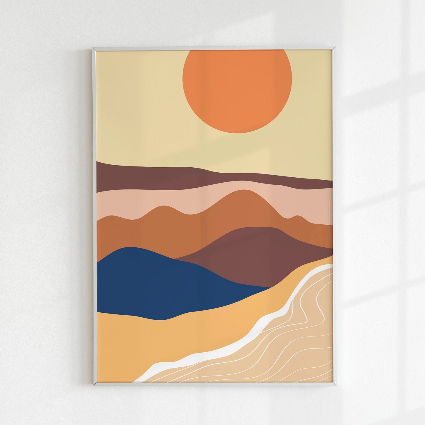 Abstract Beach Print 2 - Pathos Studio - Art Prints