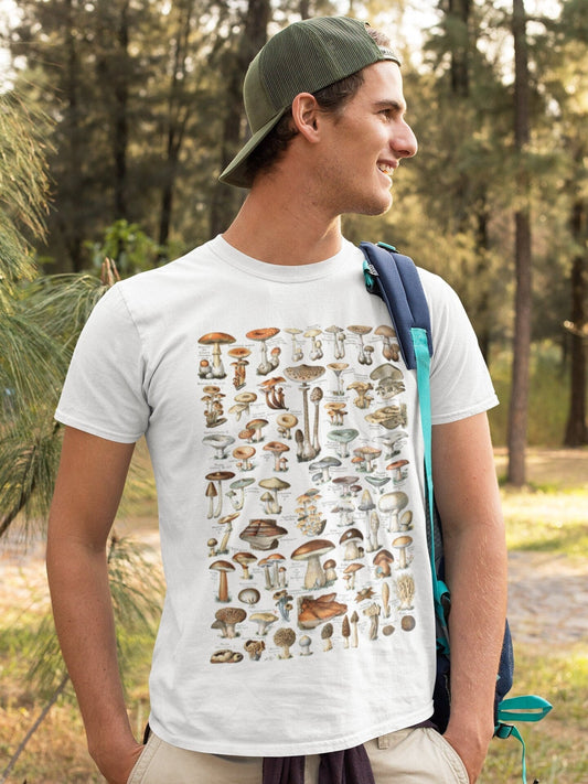 ADOLPHE MILLOT - Mushroom Chart T-Shirt - Pathos Studio - T-Shirts