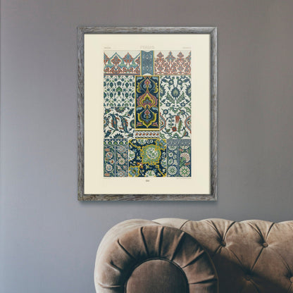 ALBERT RACINET - Persian Pattern Lithograph from 'L'ornement Polychrome'