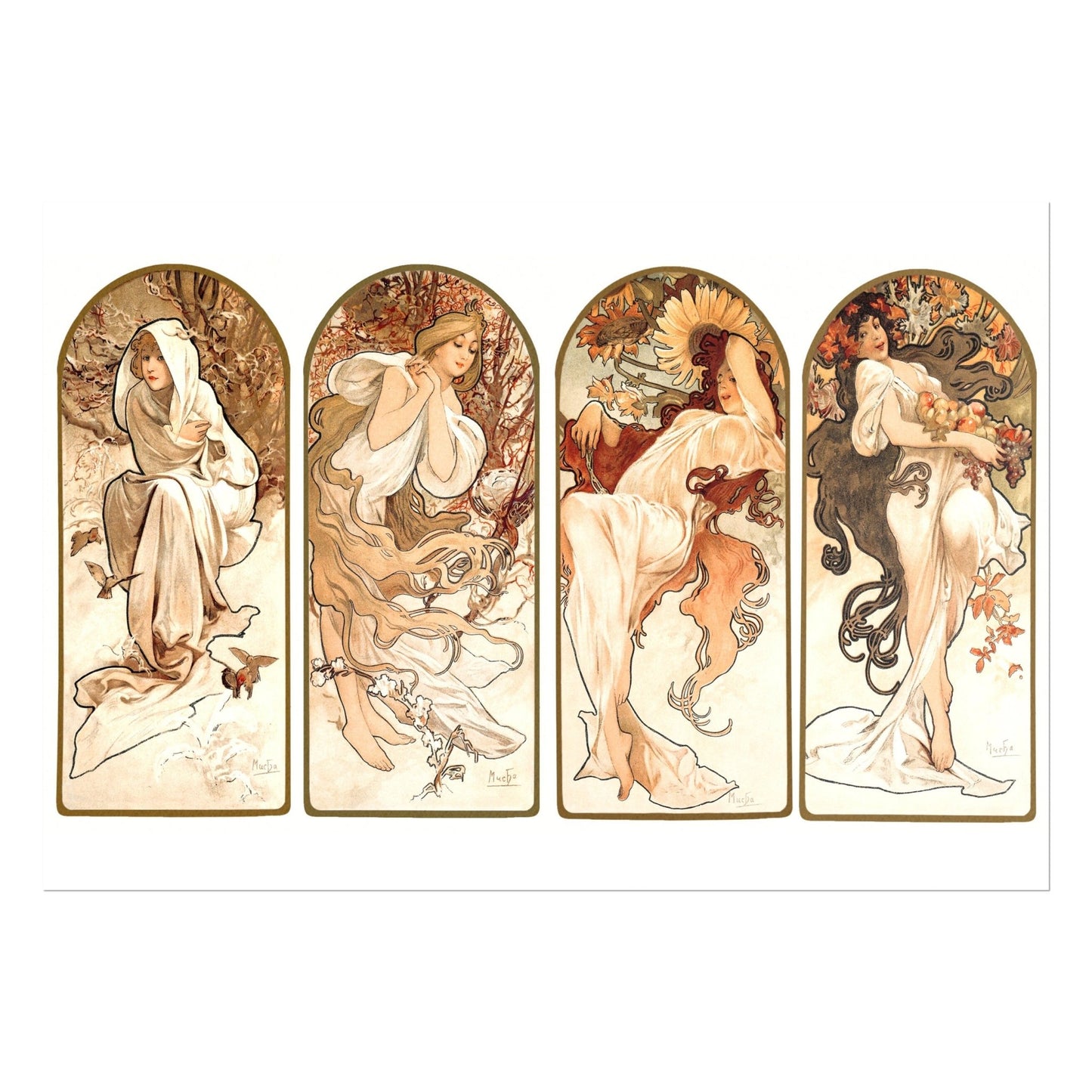 ALPHONSE MUCHA - The Seasons - Pathos Studio - Art Prints