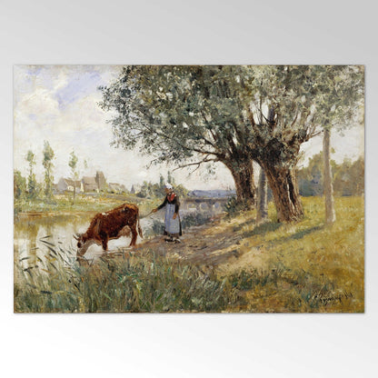 CAMILLE PISSARRO - Landschaft in der Nähe von Grez-sur-Loing