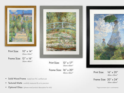 CLAUDE MONET - Set Of 3 Famous Prints