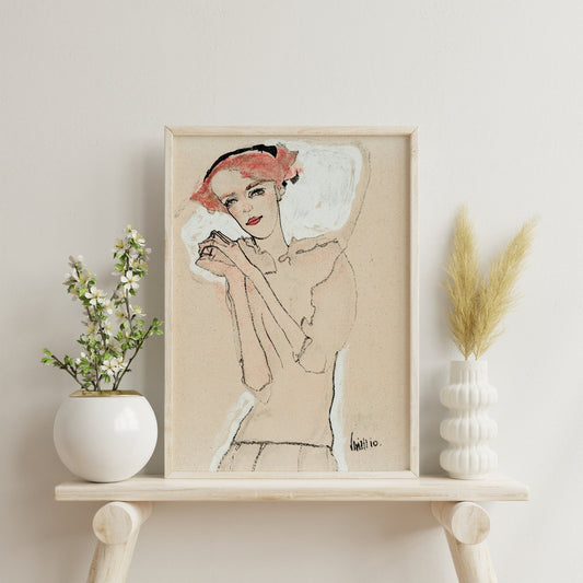 EGON SCHIELE - Portrait Of A Woman - Pathos Studio - Art Prints