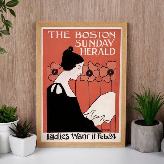 ETHEL REED - The Boston Sunday Herald - Pathos Studio - Art Prints