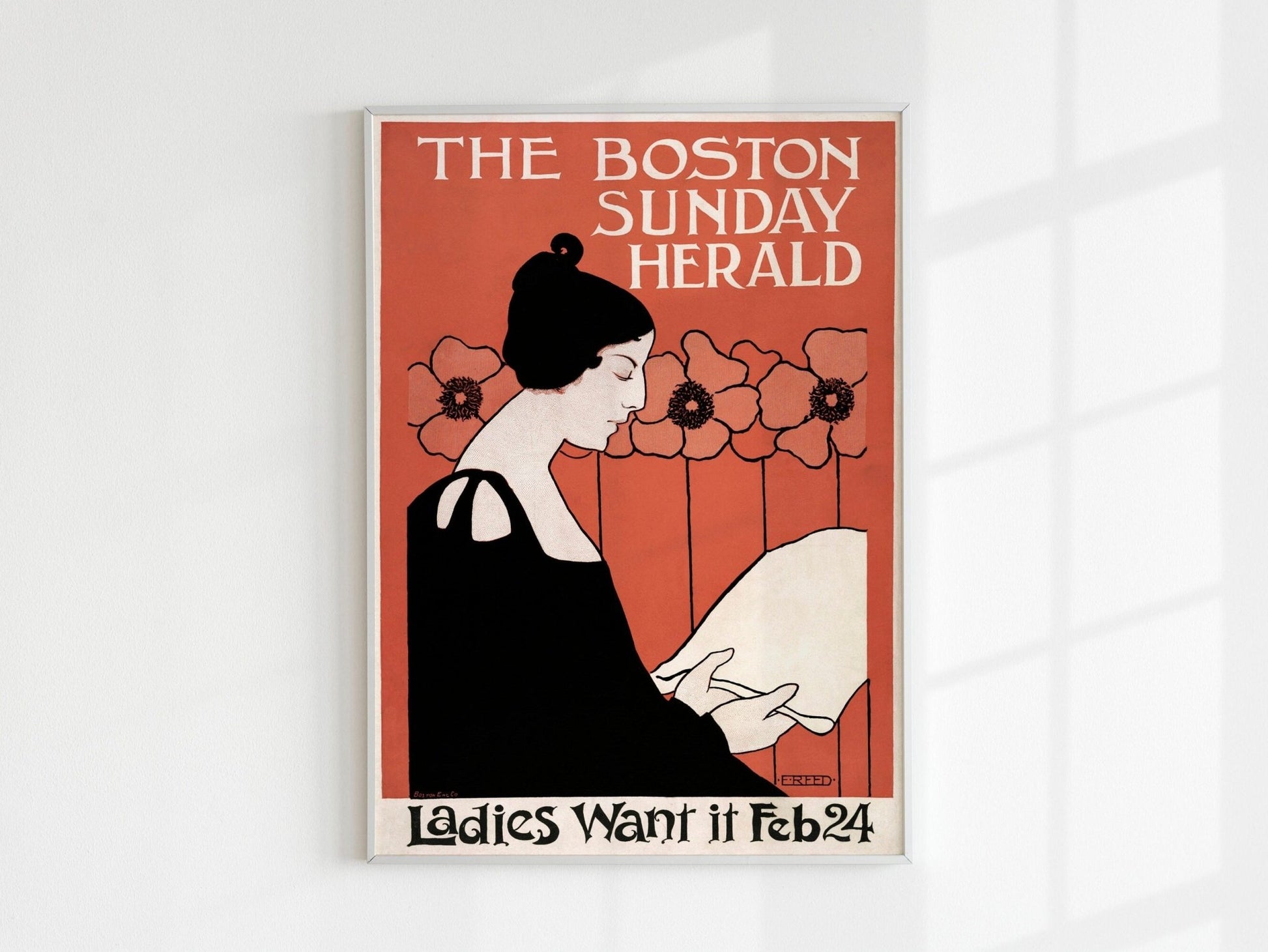 ETHEL REED - The Boston Sunday Herald - Pathos Studio - Art Prints