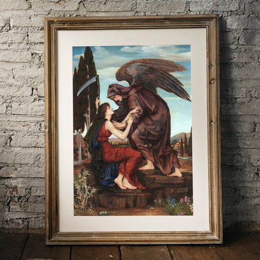 EVELYN DE MORGAN - An Artistic Depiction Of The Angel Of Death - Pathos Studio - Art Prints