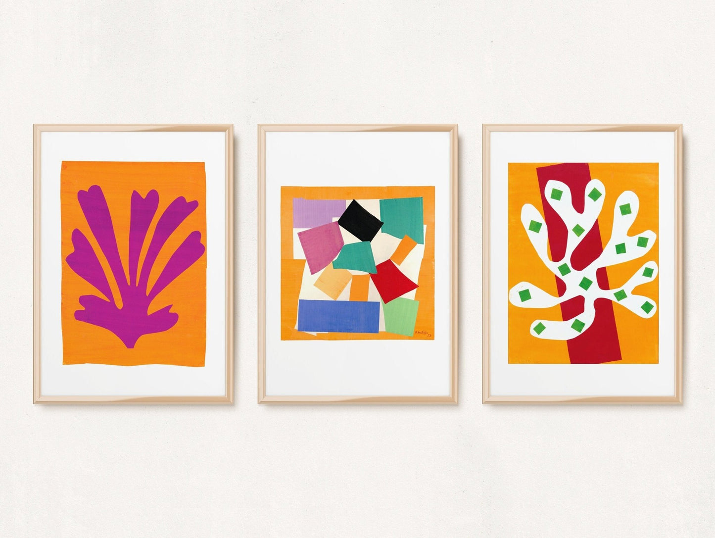 HENRI MATISSE - Set Of 3 Nature Cut-Outs - Pathos Studio - Posters, Prints, & Visual Artwork