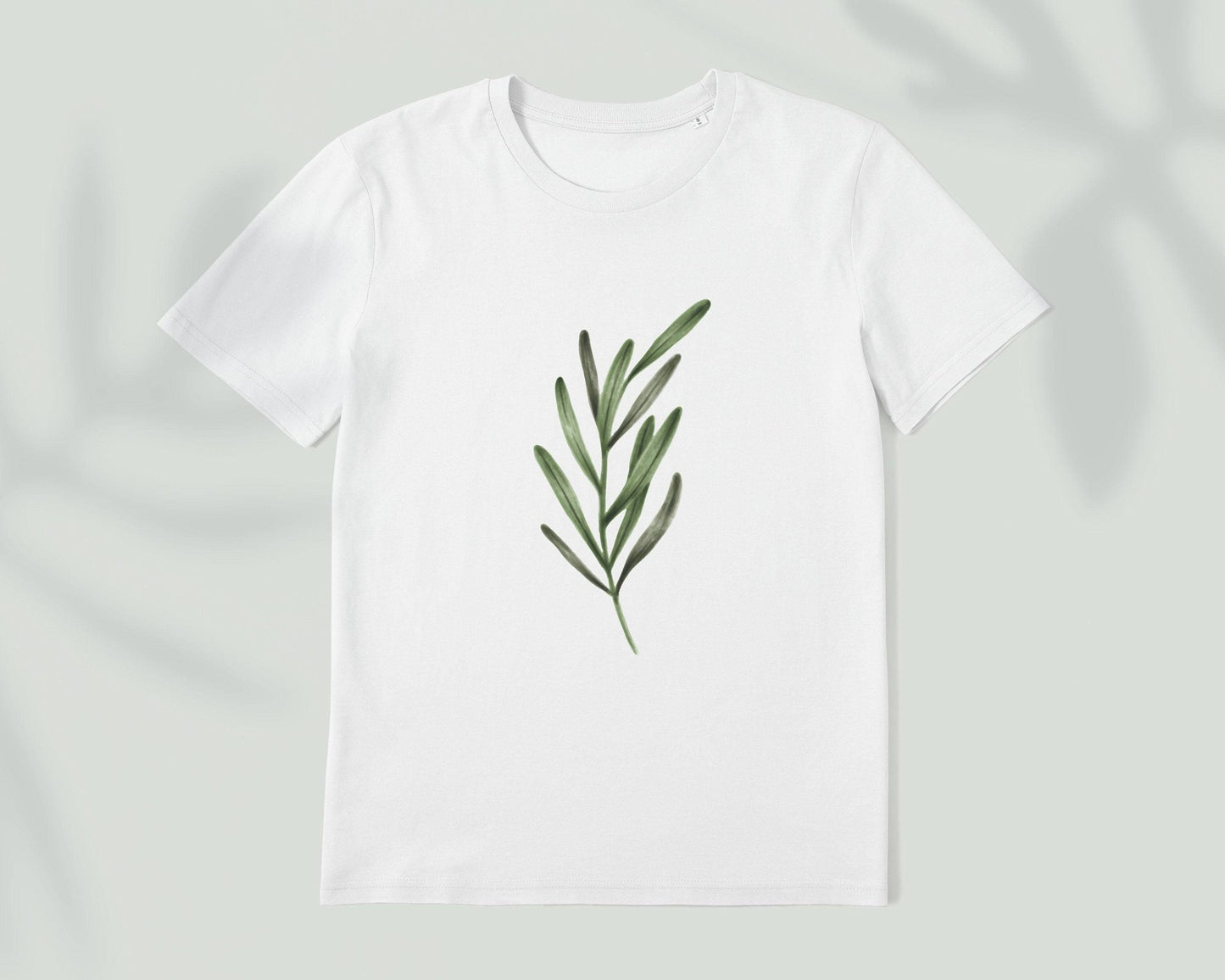 Illustrated Plant Leaf T-Shirt - Pathos Studio -