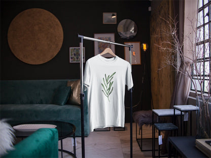 Illustrated Plant Leaf T-Shirt - Pathos Studio -