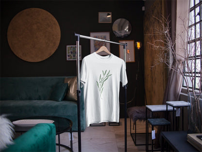 Illustrated Plant Leaf T-Shirt - Pathos Studio -