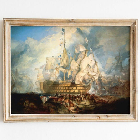 JMW TURNER – Die Schlacht von Trafalgar
