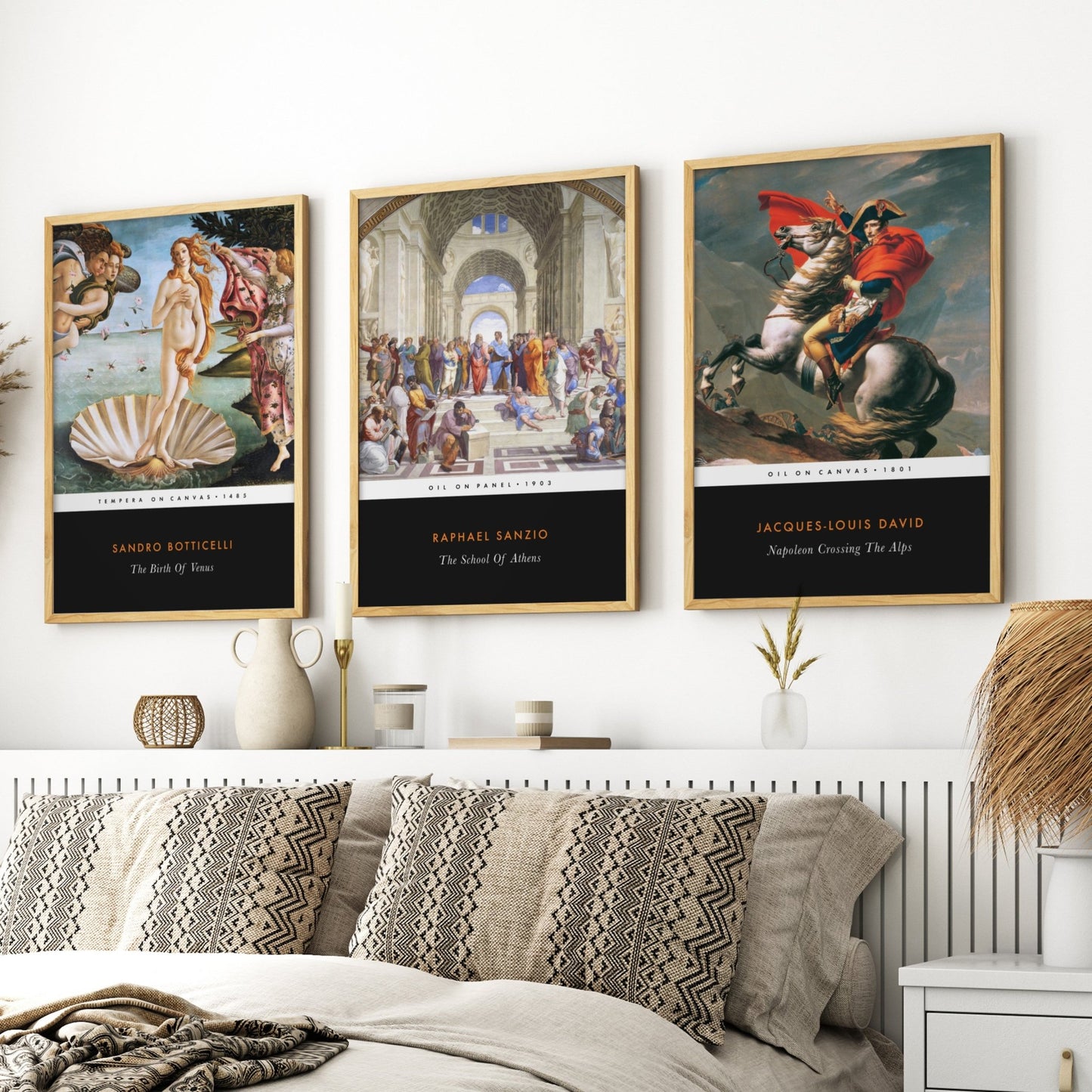 JACQUES-LOUIS DAVID - Napoleon Crossing The Alps (Vintage Classic Style) - Pathos Studio - Art Prints