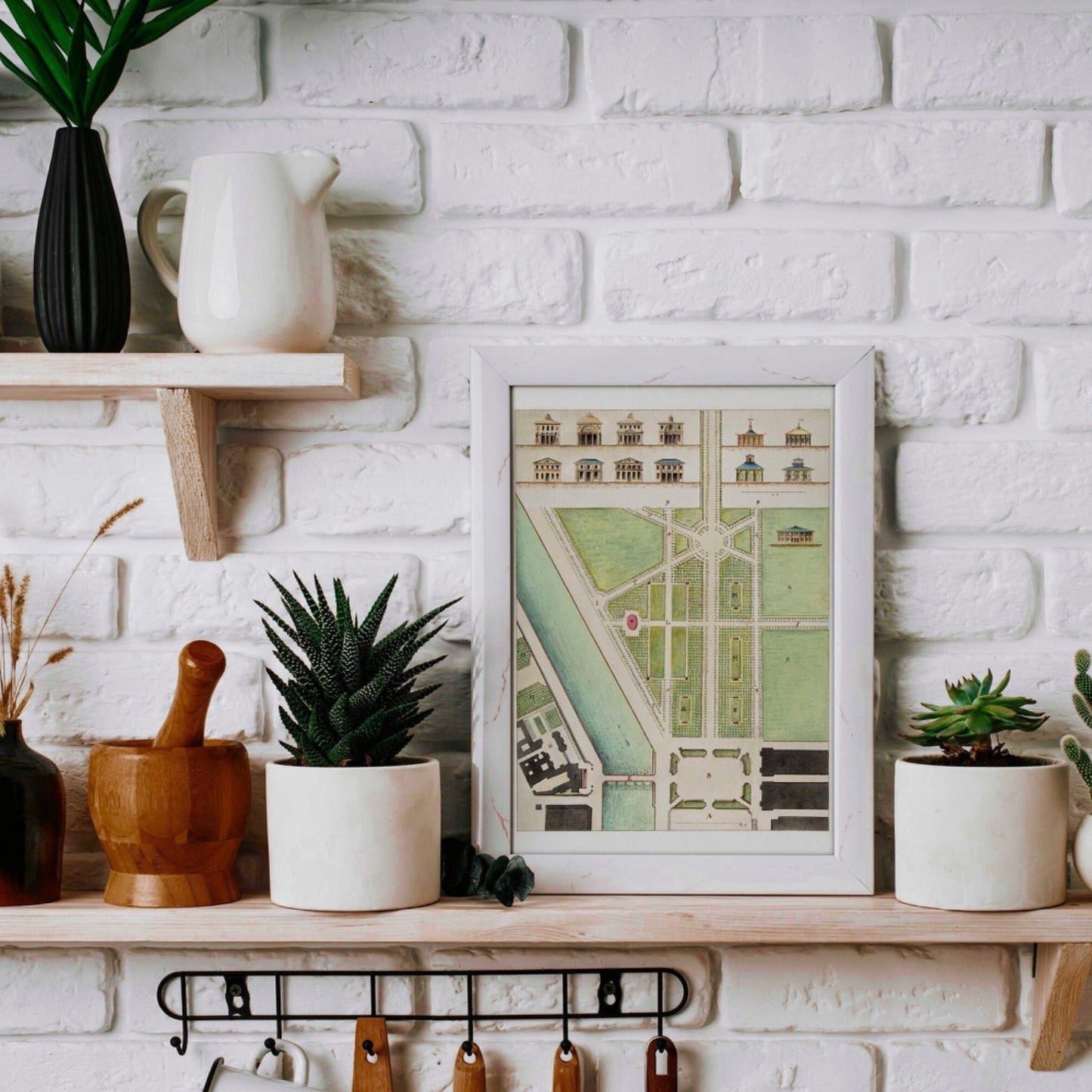 Jardin Public, Champs Elysées by Charles Motte (Vintage Map) - Pathos Studio - Art Prints