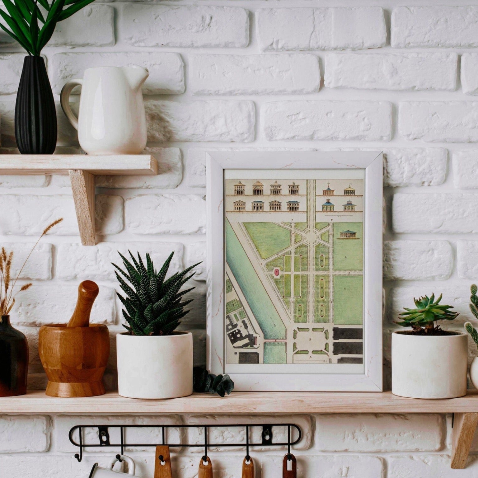 Jardin Public, Champs Elysées by Charles Motte (Vintage Map) - Pathos Studio - Art Prints