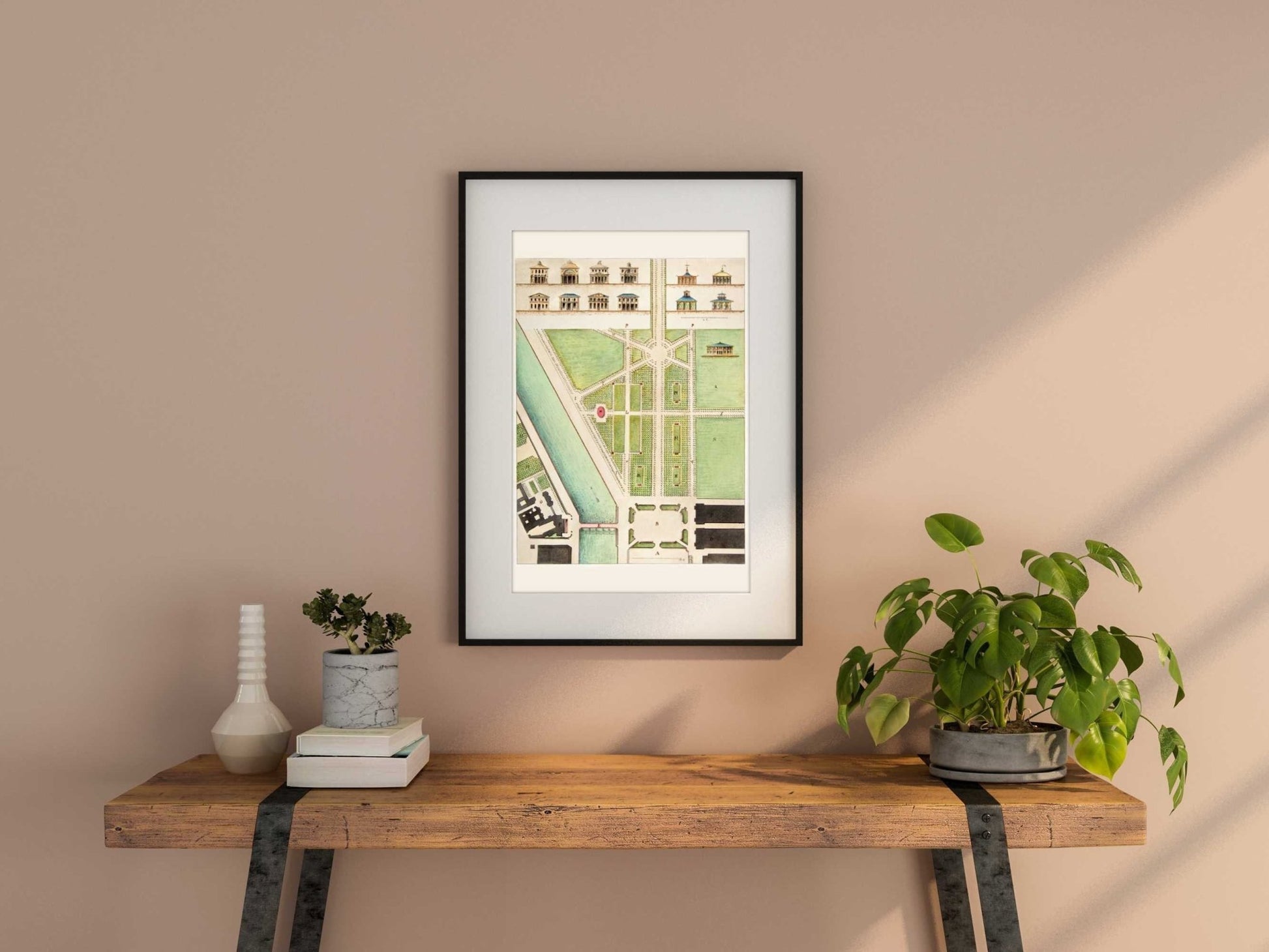 Jardin Public, Champs Elysées by Charles Motte (Vintage Map) - Pathos Studio - Art Prints