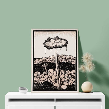 JULIE DE GRAAG - Dripping Mushroom (Giclée Art Print)