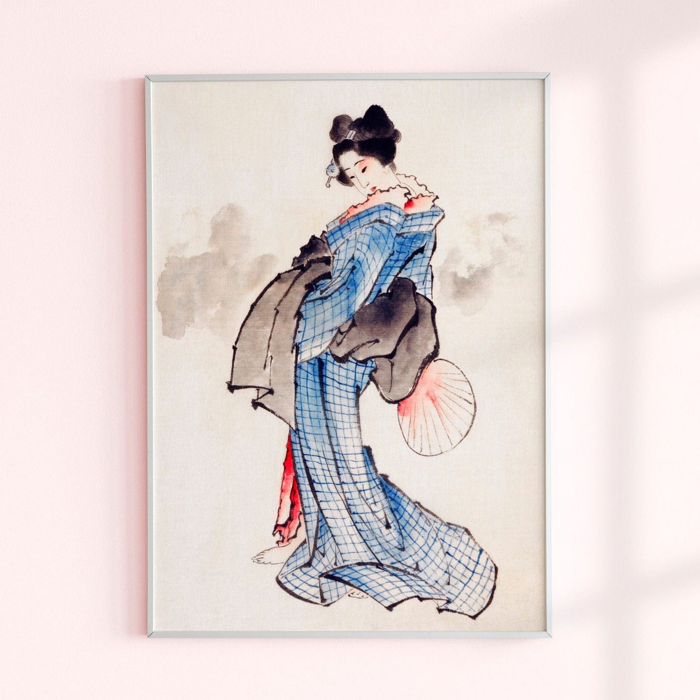 KATSUSHIKA HOKUSAI - Woman Wearing Kimono - Pathos Studio - Posters, Prints, & Visual Artwork