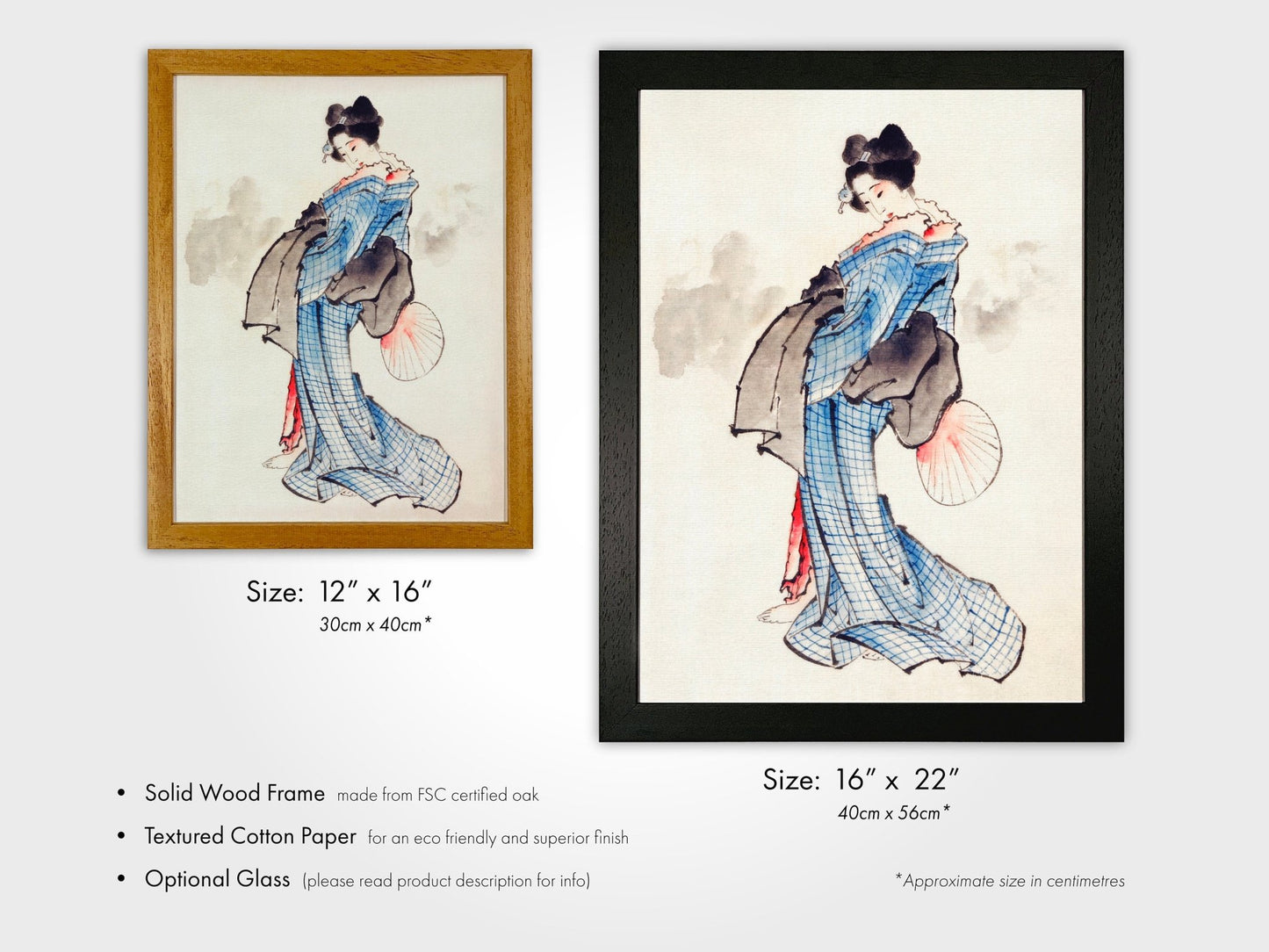 KATSUSHIKA HOKUSAI - Woman Wearing Kimono - Pathos Studio - Posters, Prints, & Visual Artwork