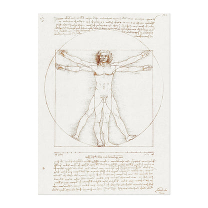 LEONARDO DA VINCI - Vitruvian Man - Pathos Studio -