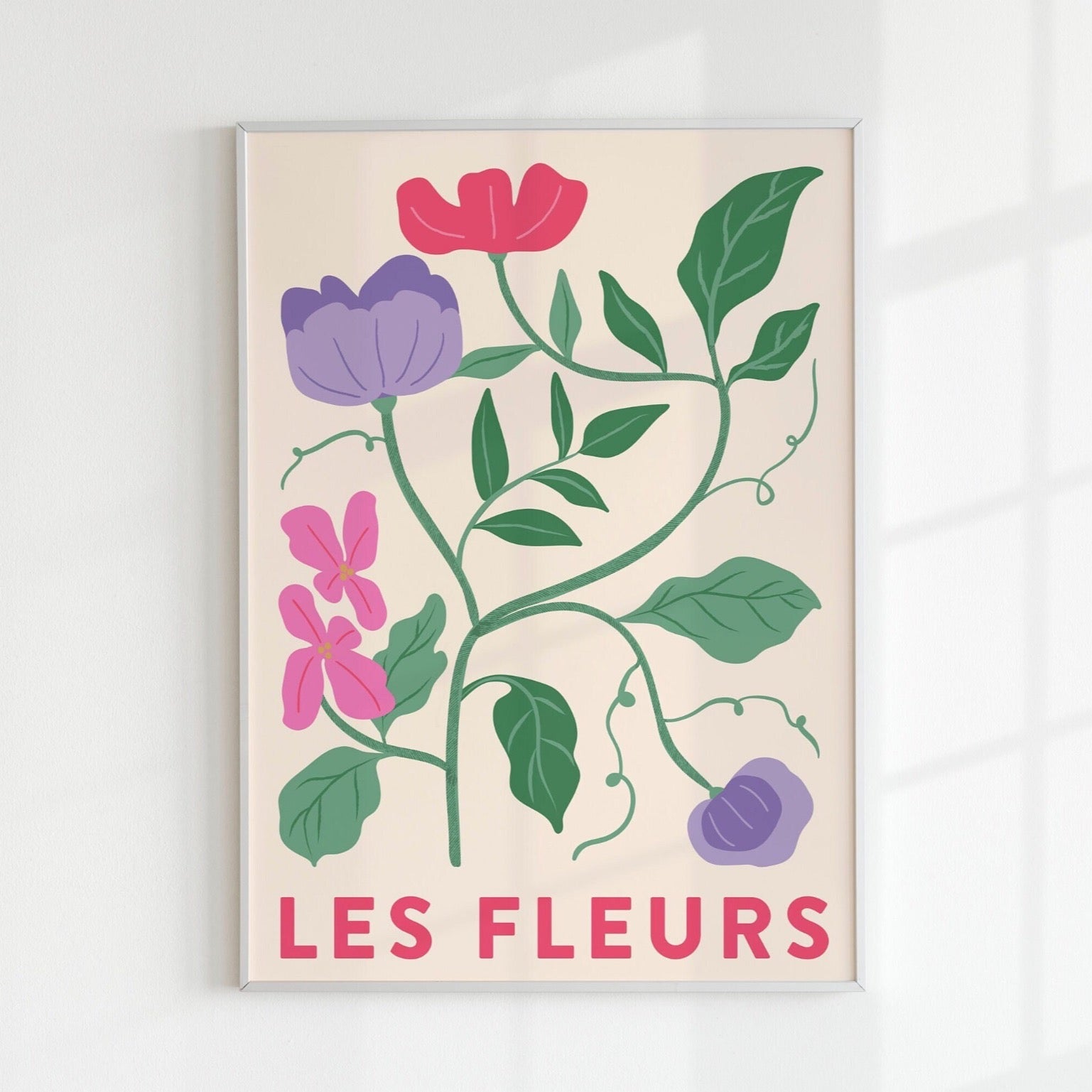 LES FLEURS - French Flower Poster - Pathos Studio - Art Prints