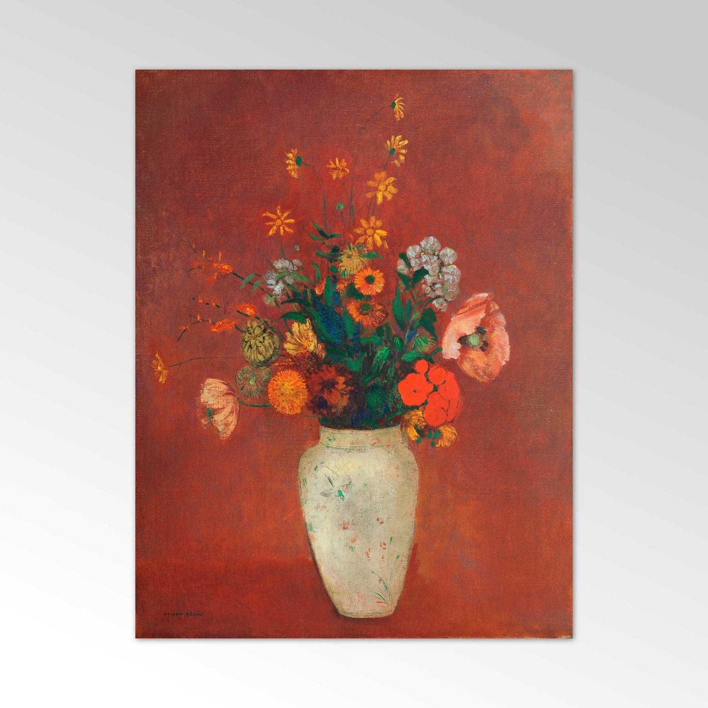 ODILON REDON - Bouquet in a Chinese Vase
