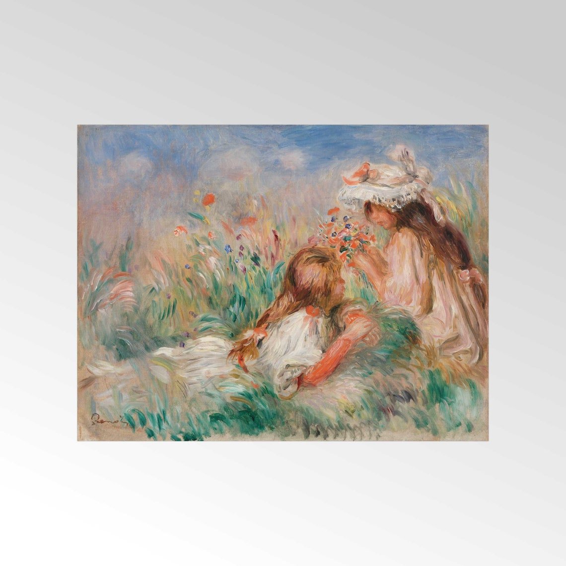 PIERRE-AUGUSTE RENOIR - Girls in the Grass