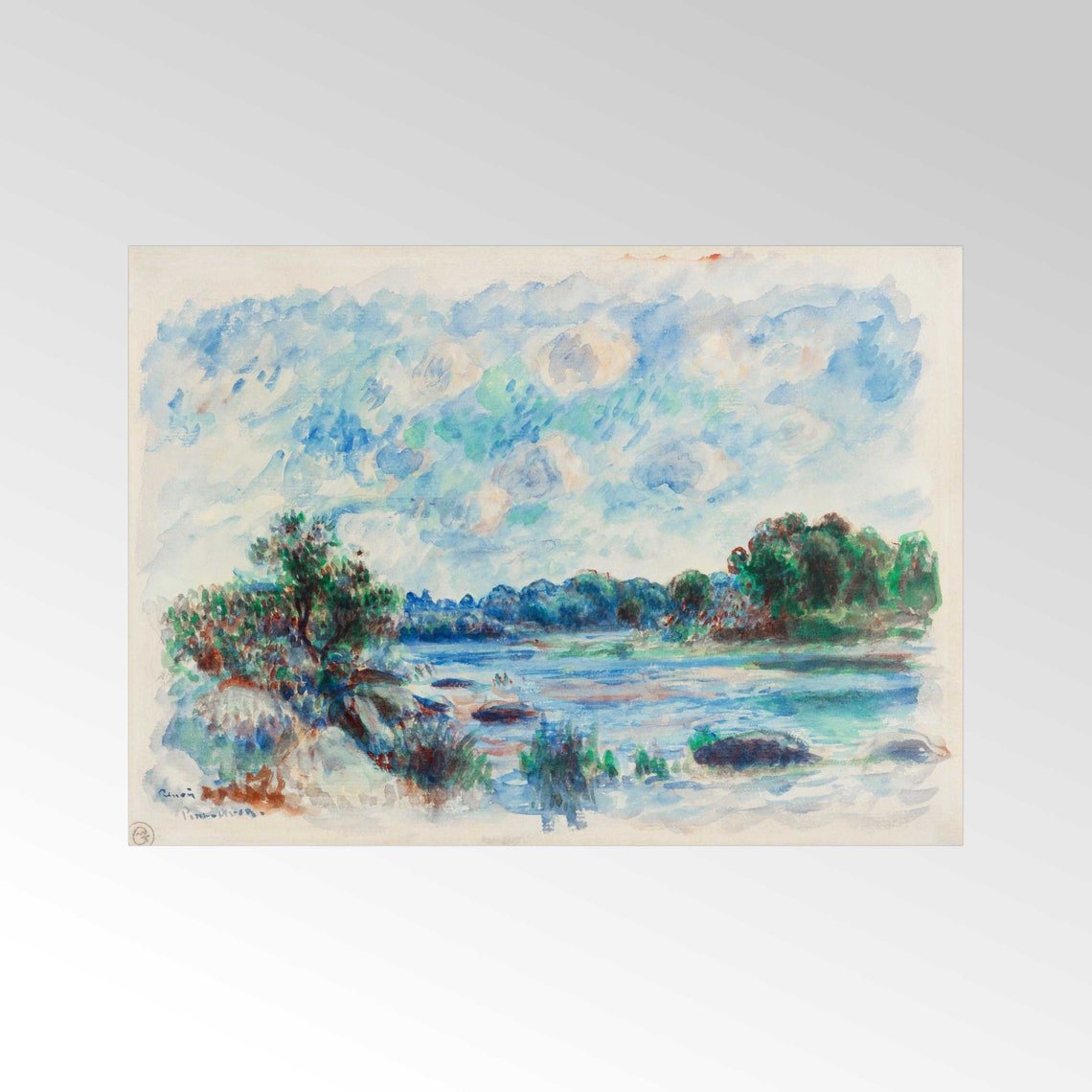 PIERRE-AUGUSTE RENOIR - Paysage à Pont–Aven