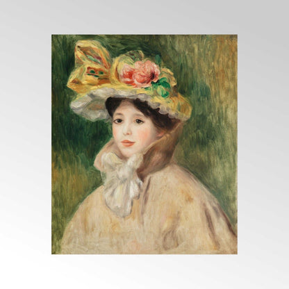 PIERRE-AUGUSTE RENOIR - Frau mit Capeline