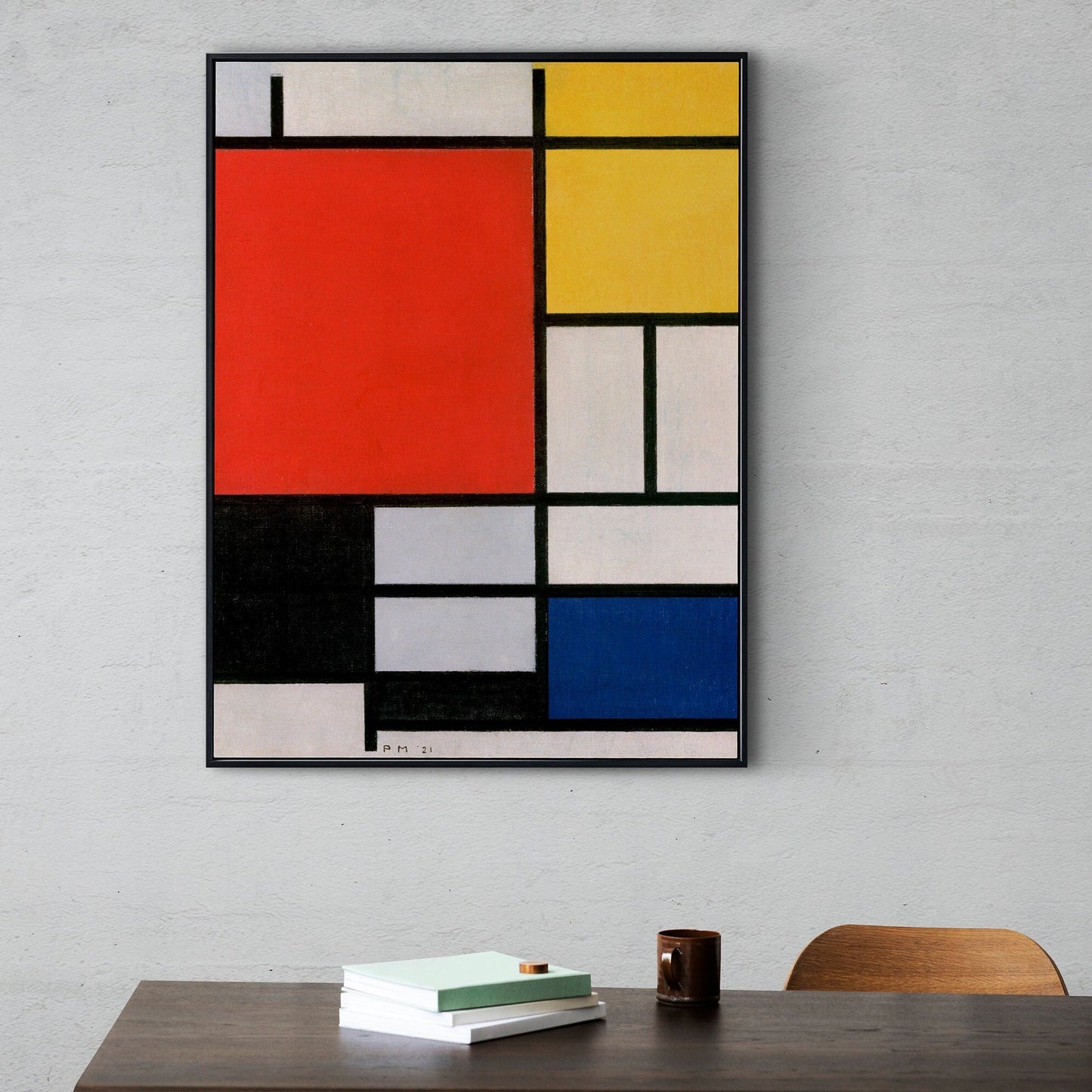 PIET MONDRIAN - Composition with Red, Yellow, Blue, and Black - Pathos Studio - Art Prints