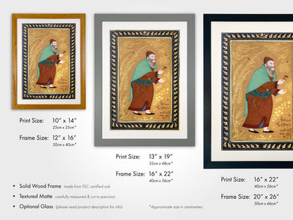 Portrait of Dervish Ghiyath (Antique Persian Art) - Pathos Studio - Art Prints