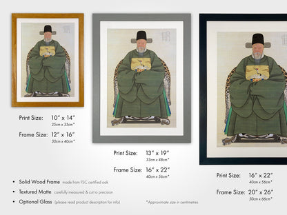 Portrait of Kim Yuk (Traditional Korean Art) - Pathos Studio - Art Prints