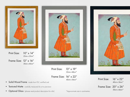 Portrait of Prince Shah ‘Alam (Antique Indian Art) - Pathos Studio - Art Prints