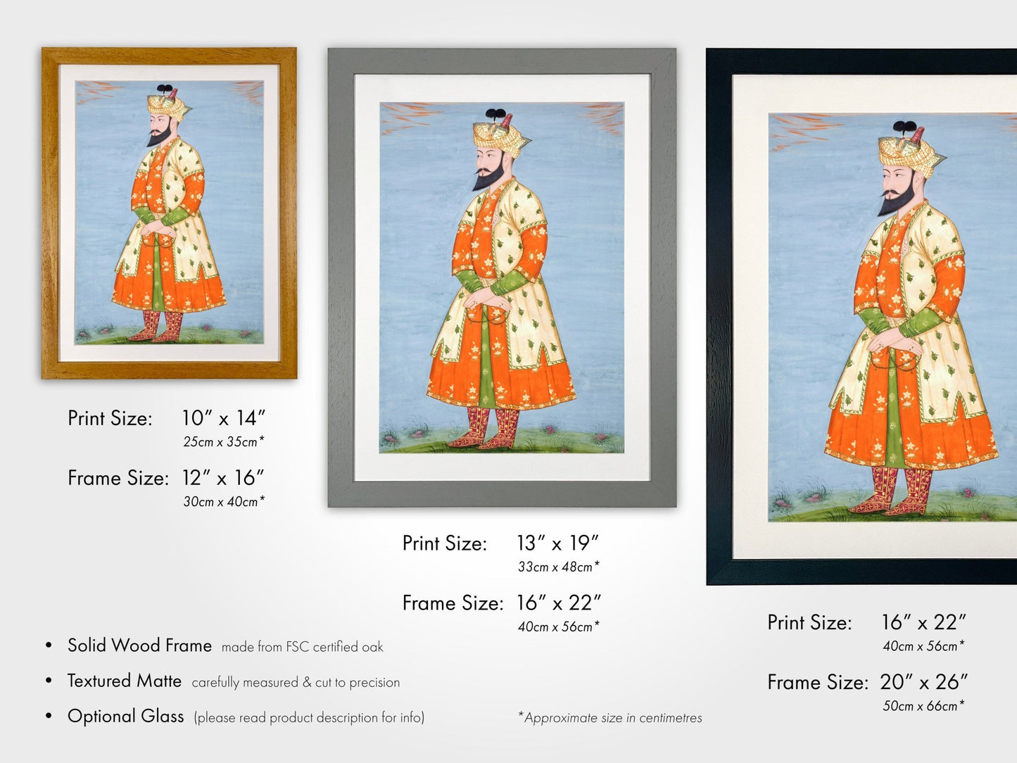 Portrait of the Mughal Emperor Babur (Antique Indian Art) - Pathos Studio - Art Prints