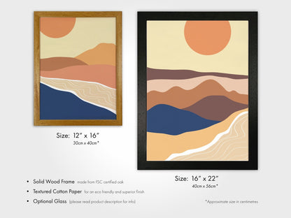 Set of 3 Abstract Beach Prints - Pathos Studio - Art Print Sets