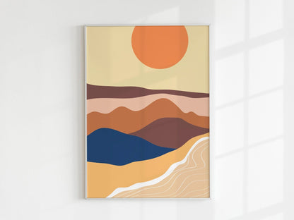 Set of 3 Abstract Beach Prints - Pathos Studio - Art Print Sets