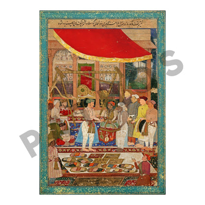 Set of 3 - Traditional Persian Miniature Art Featuring People - Pathos Studio - Posters, Prints, & Visual Artwork