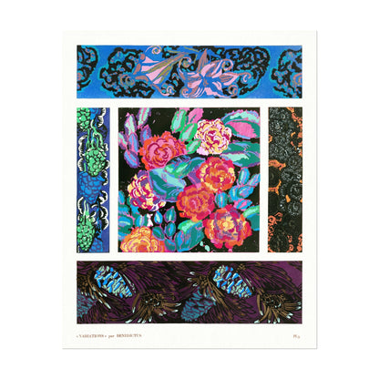 VARIATIONS - Set of 3 Pattern Prints by Édouard Bénédictus - Pathos Studio - Art Print Sets