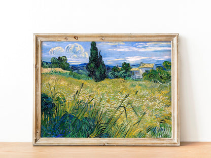 VINCENT VAN GOGH - Green Wheat Field With Cypress - Pathos Studio - Art Prints