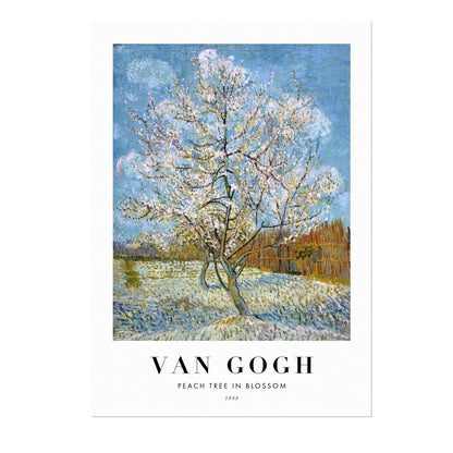 VINCENT VAN GOGH - Peach Tree (Poster Style)