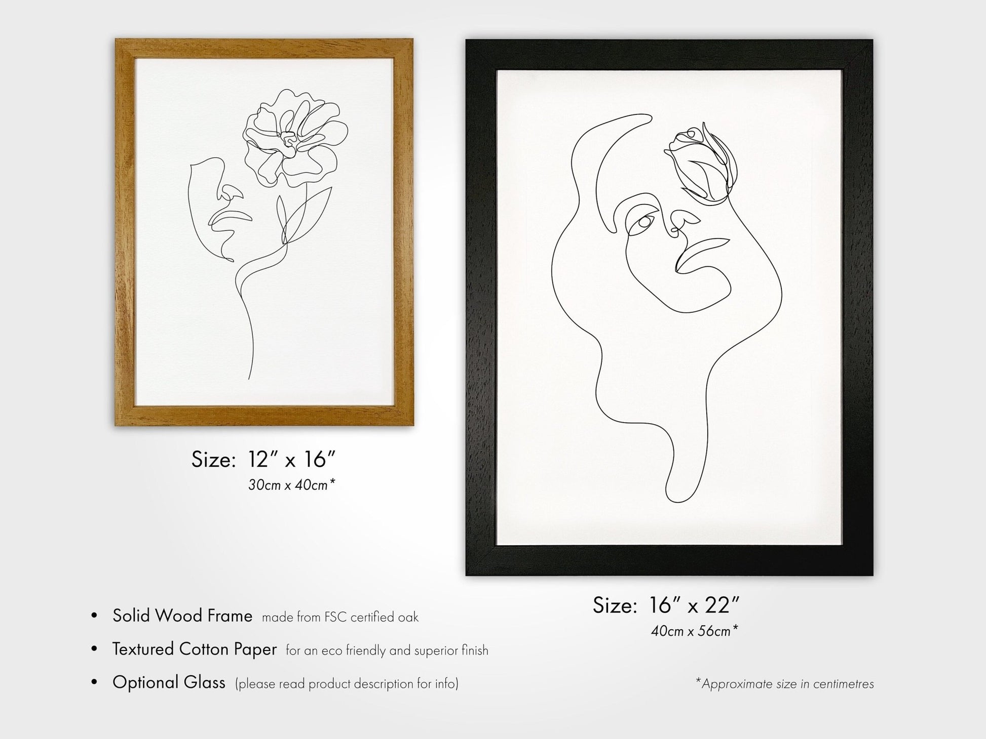 Woman & Flower Line Art Print 03 - Pathos Studio - Art Prints